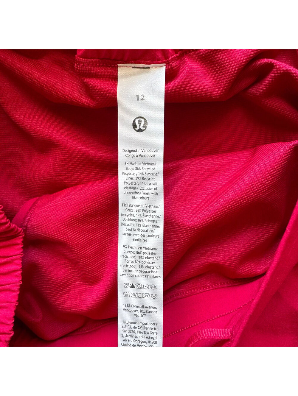 Lululemon Hotty Hot High Rise Short 4” Mulberry Spark Size 12 NWT - Picture 5 of 6